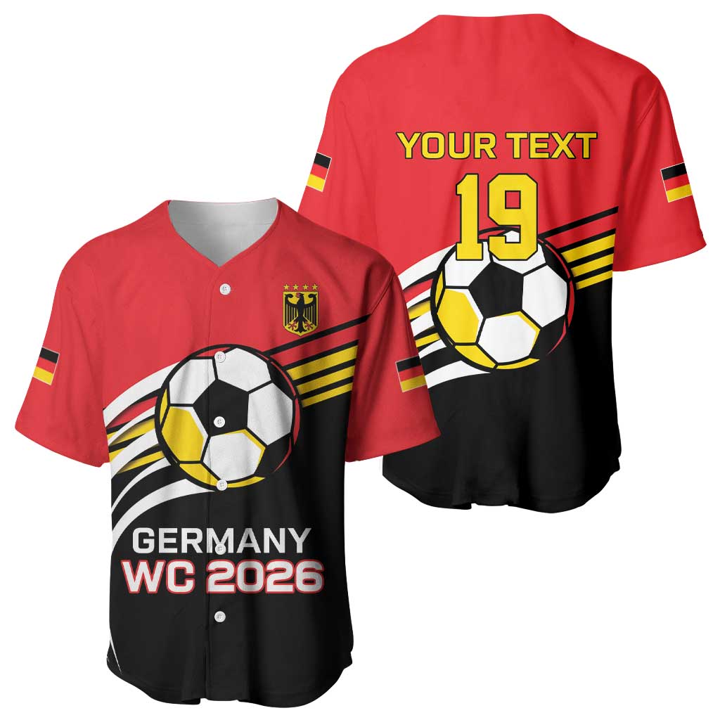 Custom Germany Football Baseball Jersey Deutschland World Champion 2026 - Wonder Print Shop