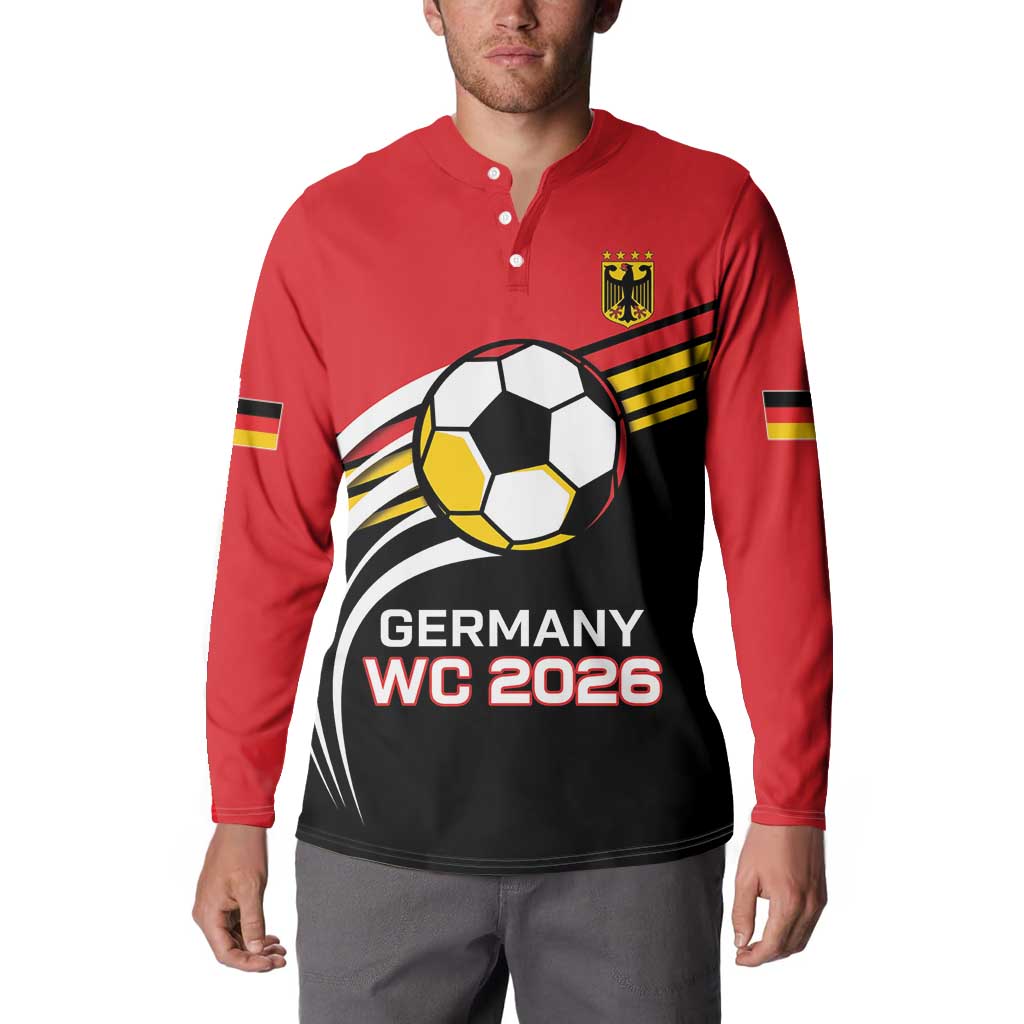 Custom Germany Football Button Sweatshirt Deutschland World Champion 2026 - Wonder Print Shop