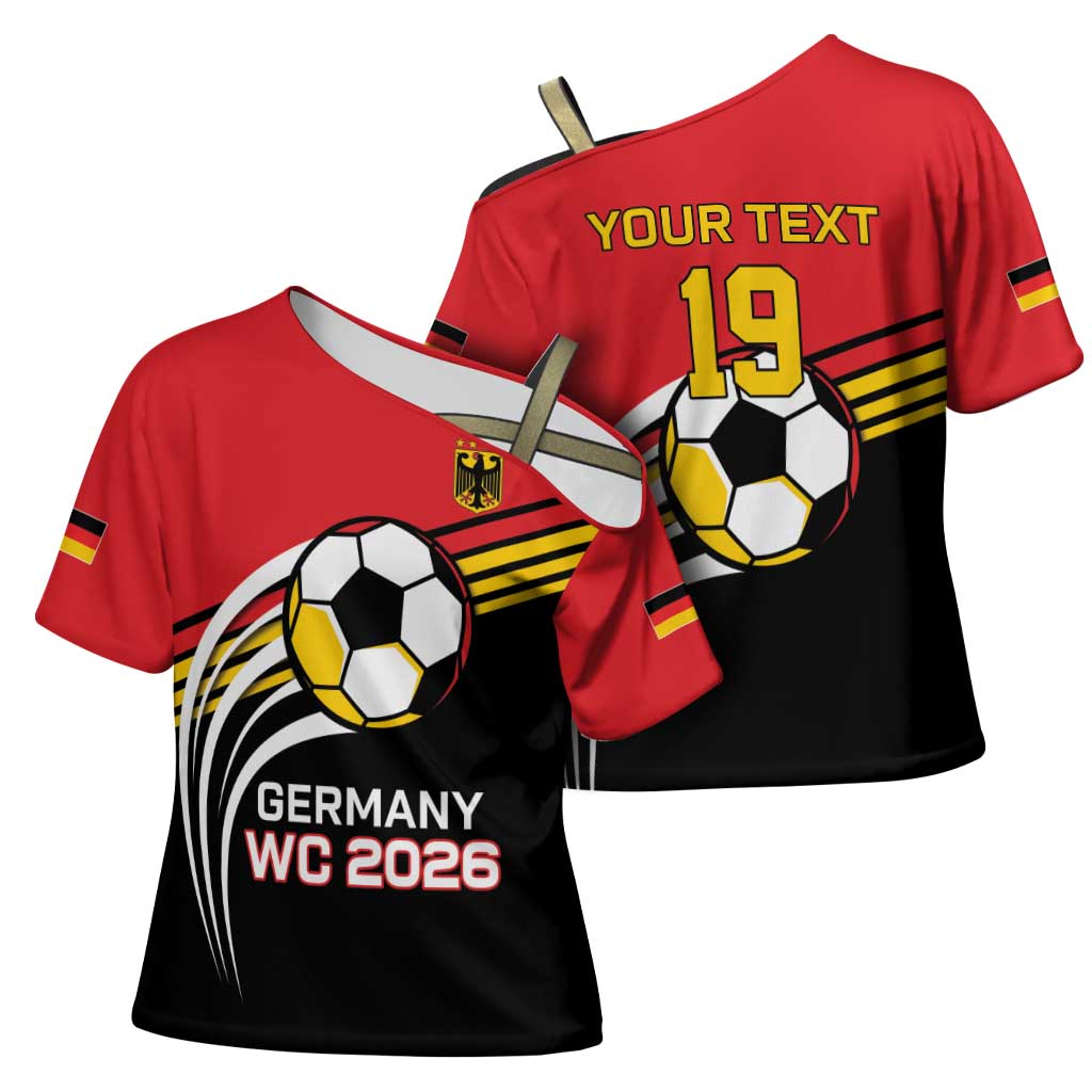 Custom Germany Football Cross Shoulder Shirt Deutschland World Champion 2026 - Wonder Print Shop