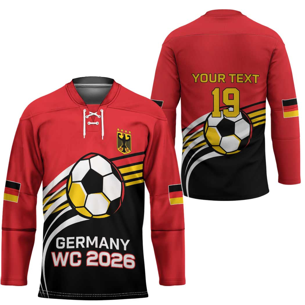 Custom Germany Football Hockey Jersey Deutschland World Champion 2026 - Wonder Print Shop