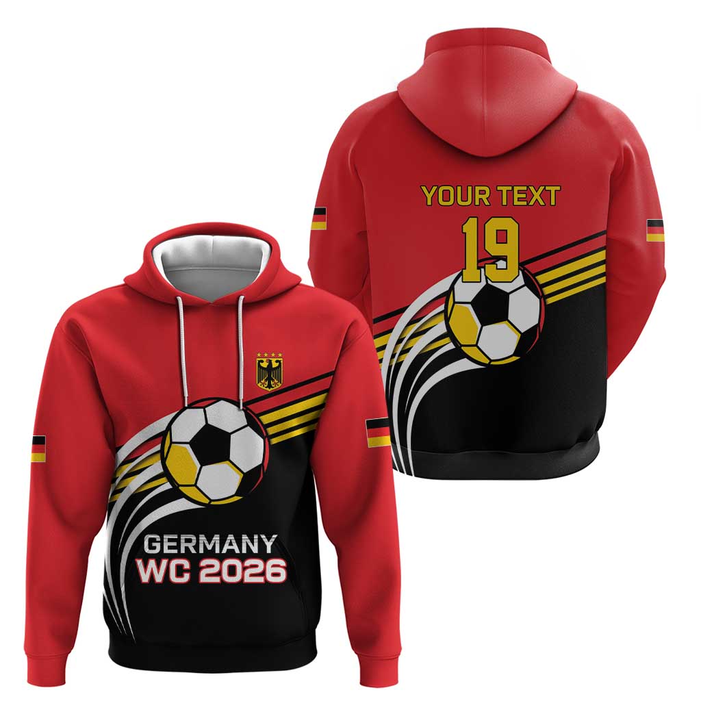 Custom Germany Football Hoodie Deutschland World Champion 2026 - Wonder Print Shop