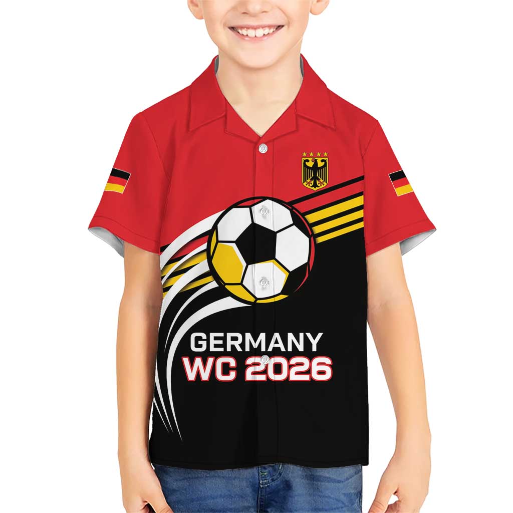 Custom Germany Football Kid Hawaiian Shirt Deutschland World Champion 2026 - Wonder Print Shop