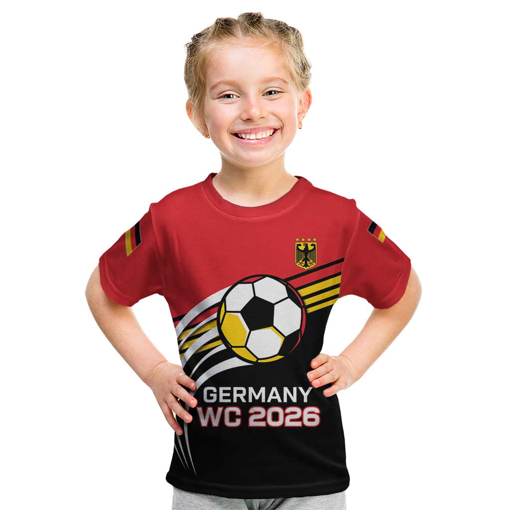 Custom Germany Football Kid T Shirt Deutschland World Champion 2026 - Wonder Print Shop