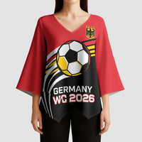 Custom Germany Football Kimono Sleeve Blouse Deutschland World Champion 2026 - Wonder Print Shop
