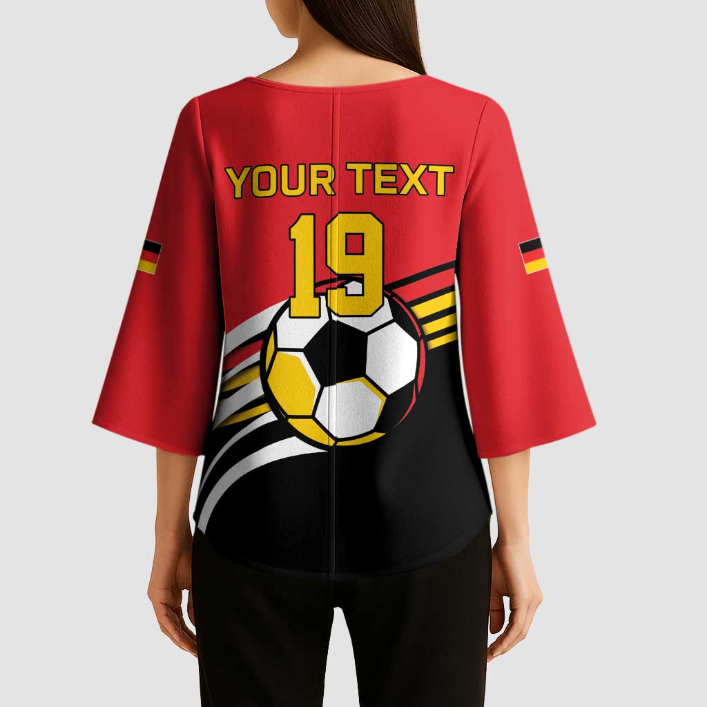 Custom Germany Football Kimono Sleeve Blouse Deutschland World Champion 2026 - Wonder Print Shop