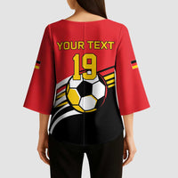 Custom Germany Football Kimono Sleeve Blouse Deutschland World Champion 2026 - Wonder Print Shop