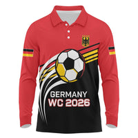 Custom Germany Football Long Sleeve Polo Shirt Deutschland World Champion 2026 - Wonder Print Shop