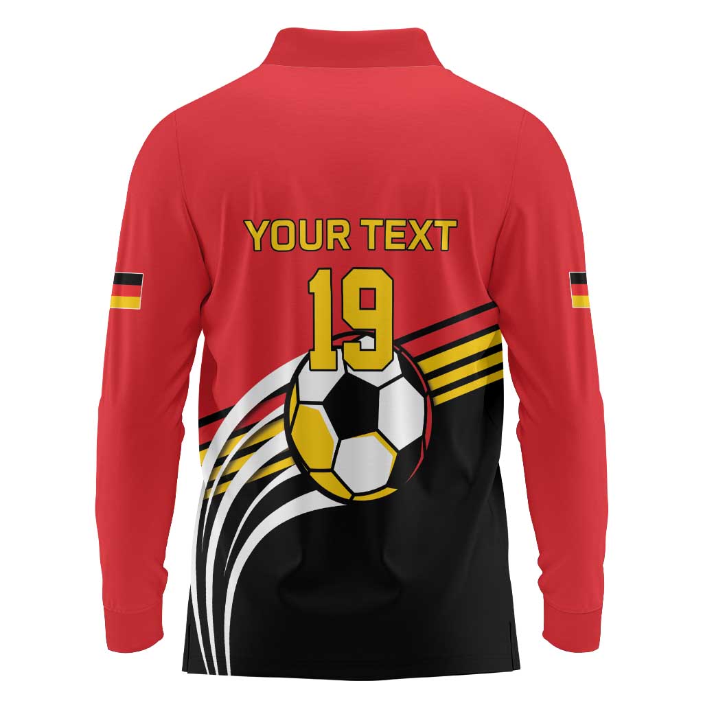 Custom Germany Football Long Sleeve Polo Shirt Deutschland World Champion 2026 - Wonder Print Shop
