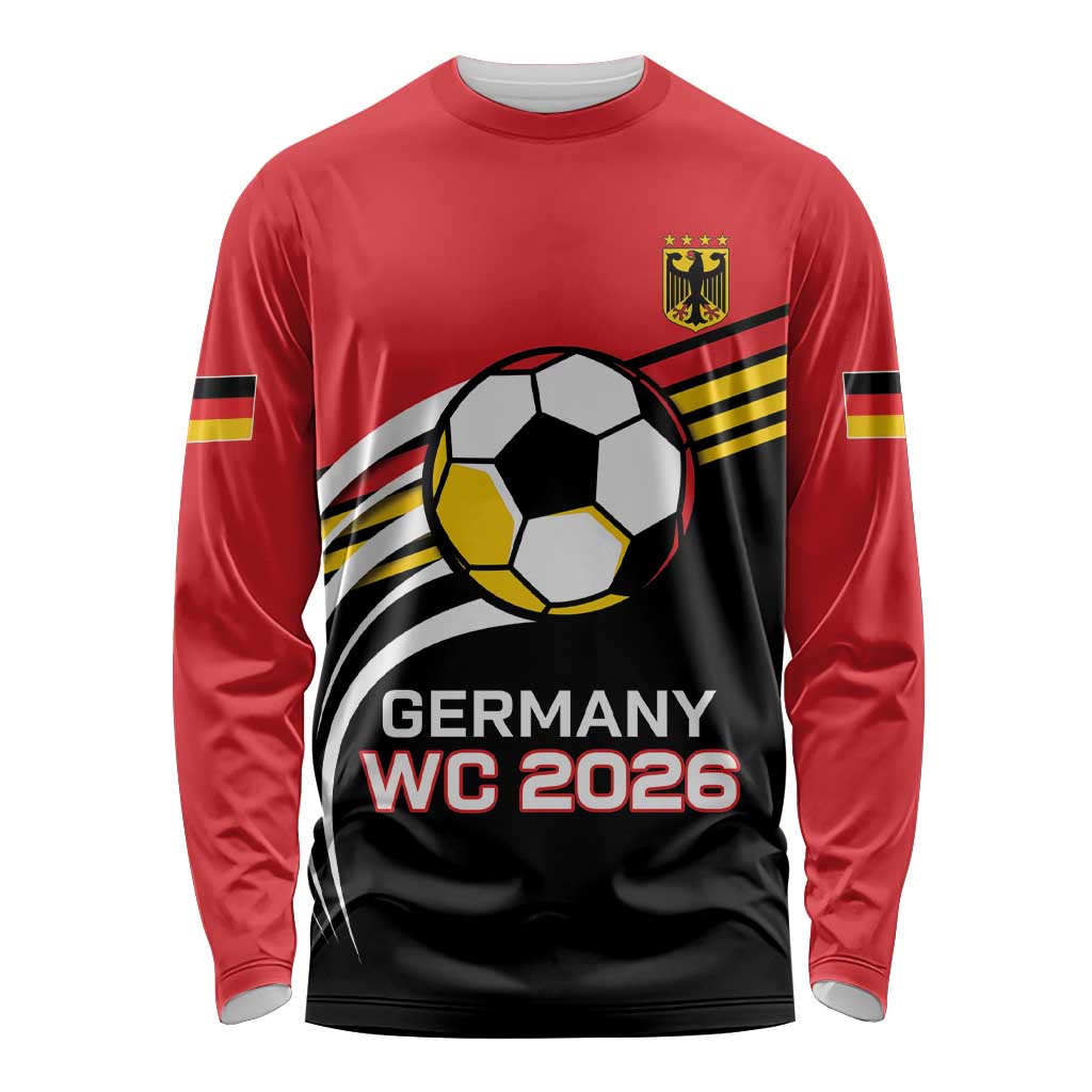 Custom Germany Football Long Sleeve Shirt Deutschland World Champion 2026 - Wonder Print Shop