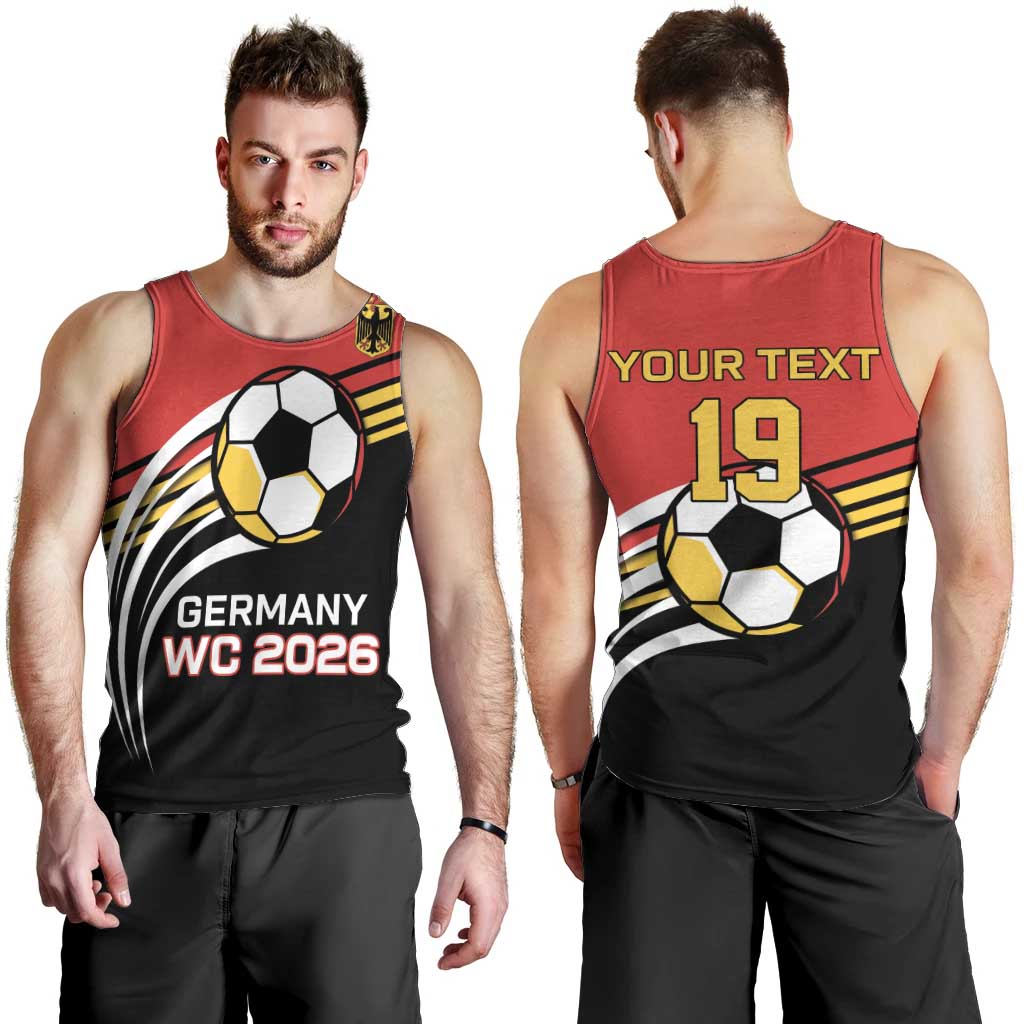 Custom Germany Football Men Tank Top Deutschland World Champion 2026 - Wonder Print Shop