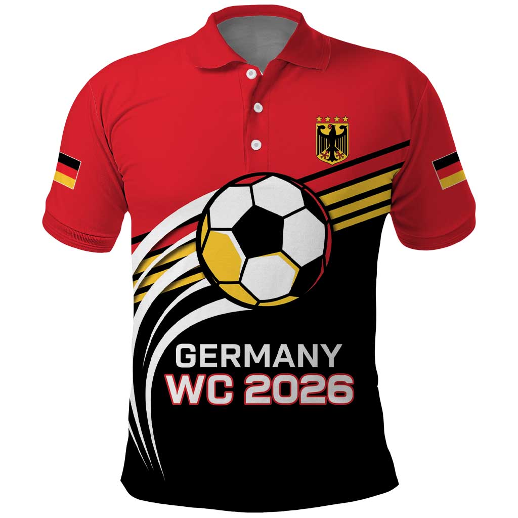 Custom Germany Football Polo Shirt Deutschland World Champion 2026 - Wonder Print Shop