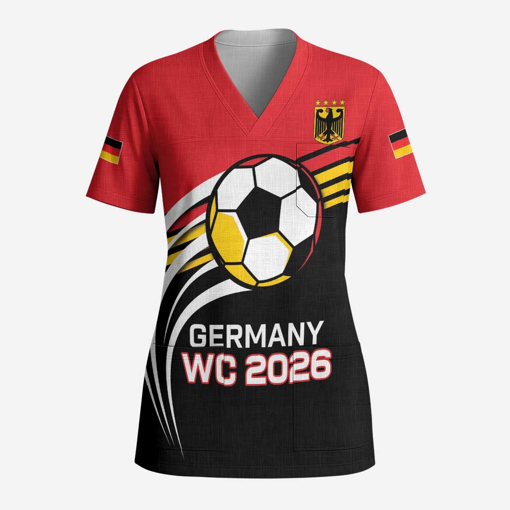 Custom Germany Football Scrub Top Deutschland World Champion 2026 - Wonder Print Shop