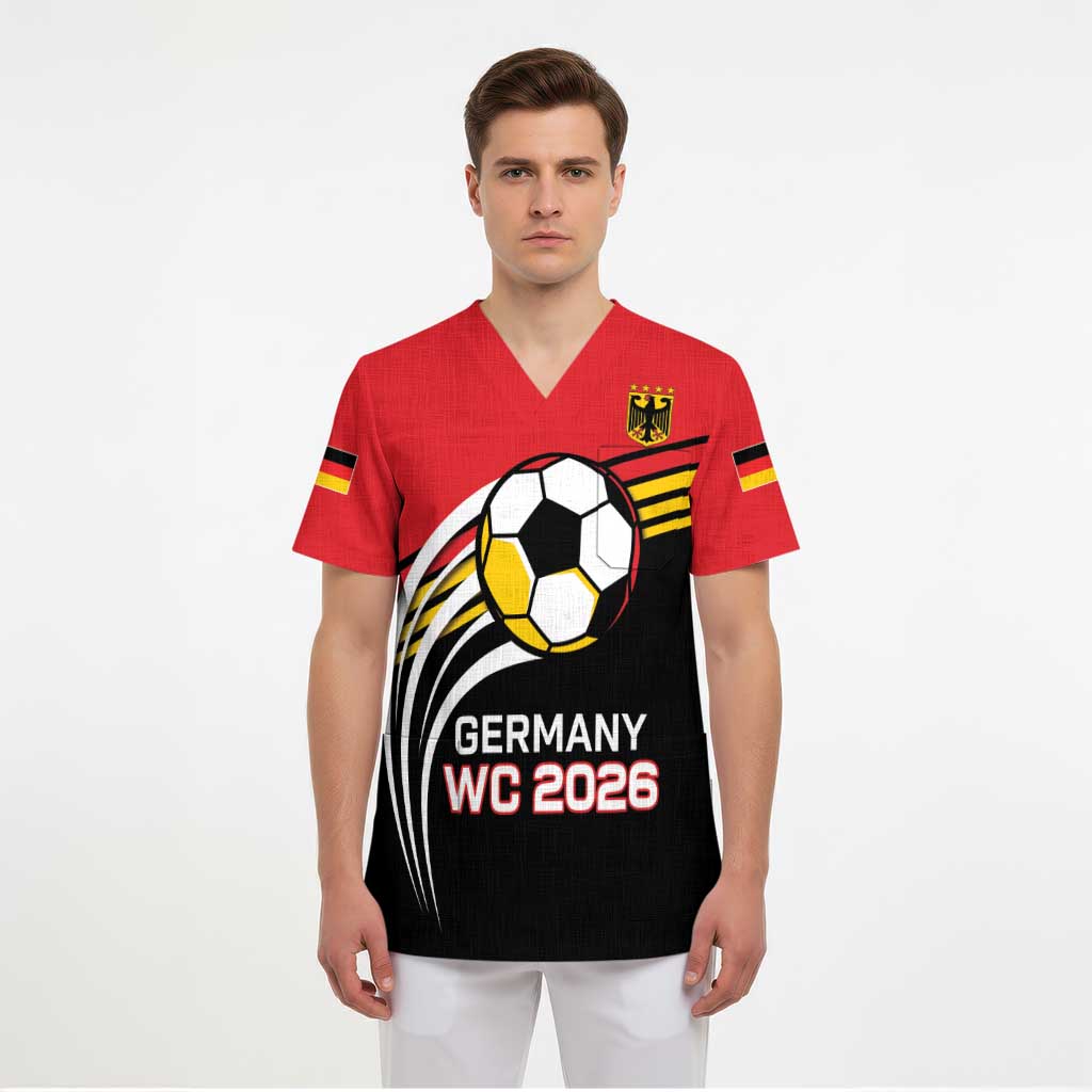 Custom Germany Football Scrub Top Deutschland World Champion 2026 - Wonder Print Shop