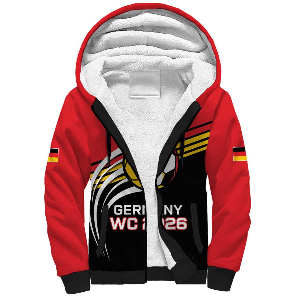 Custom Germany Football Sherpa Hoodie Deutschland World Champion 2026 - Wonder Print Shop