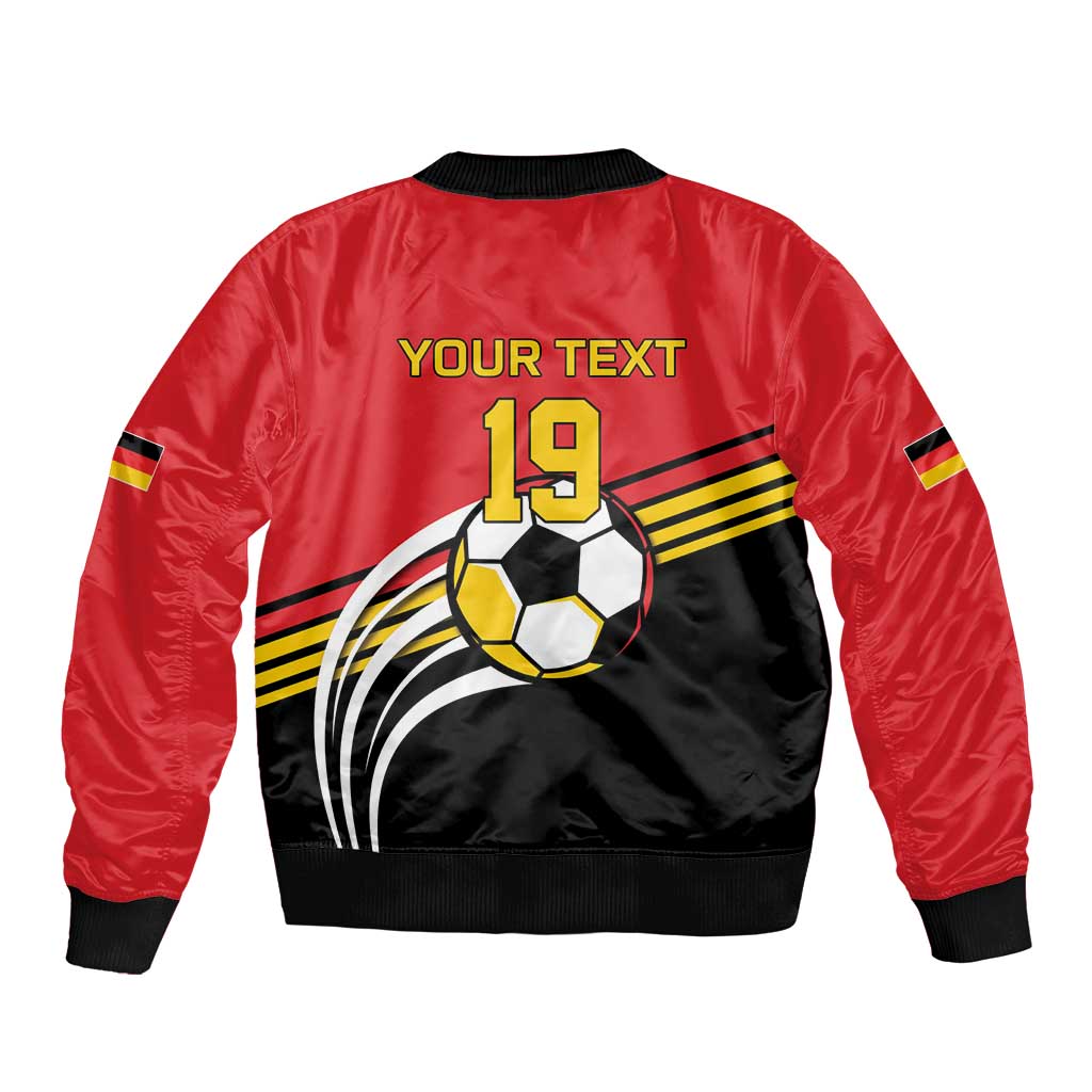 Custom Germany Football Sleeve Zip Bomber Jacket Deutschland World Champion 2026 - Wonder Print Shop