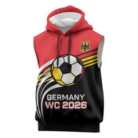 Custom Germany Football Sleeveless Hoodie Deutschland World Champion 2026 - Wonder Print Shop