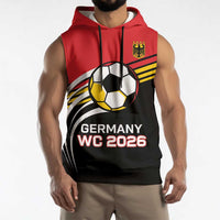 Custom Germany Football Sleeveless Hoodie Deutschland World Champion 2026 - Wonder Print Shop