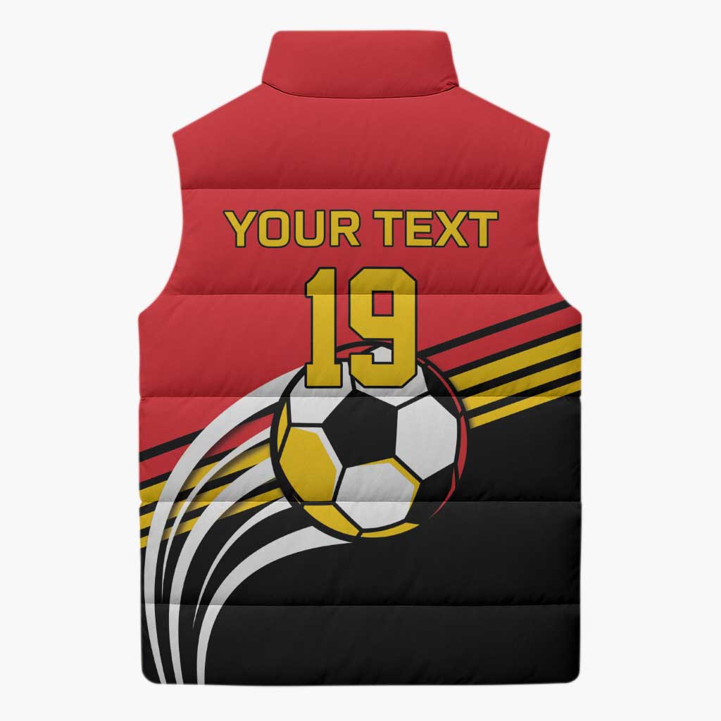 Custom Germany Football Sleeveless Puffer Jacket Deutschland World Champion 2026 - Wonder Print Shop