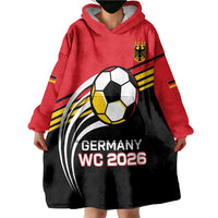 Custom Germany Football Wearable Blanket Hoodie Deutschland World Champion 2026 - Wonder Print Shop