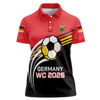 Custom Germany Football Women Polo Shirt Deutschland World Champion 2026 - Wonder Print Shop