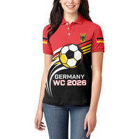 Custom Germany Football Women Polo Shirt Deutschland World Champion 2026 - Wonder Print Shop