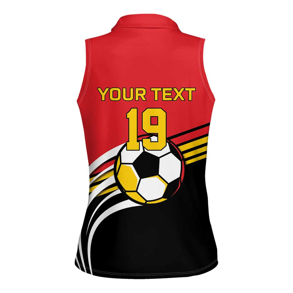 Custom Germany Football Women Sleeveless Polo Shirt Deutschland World Champion 2026 - Wonder Print Shop
