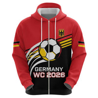 Custom Germany Football Zip Hoodie Deutschland World Champion 2026 - Wonder Print Shop