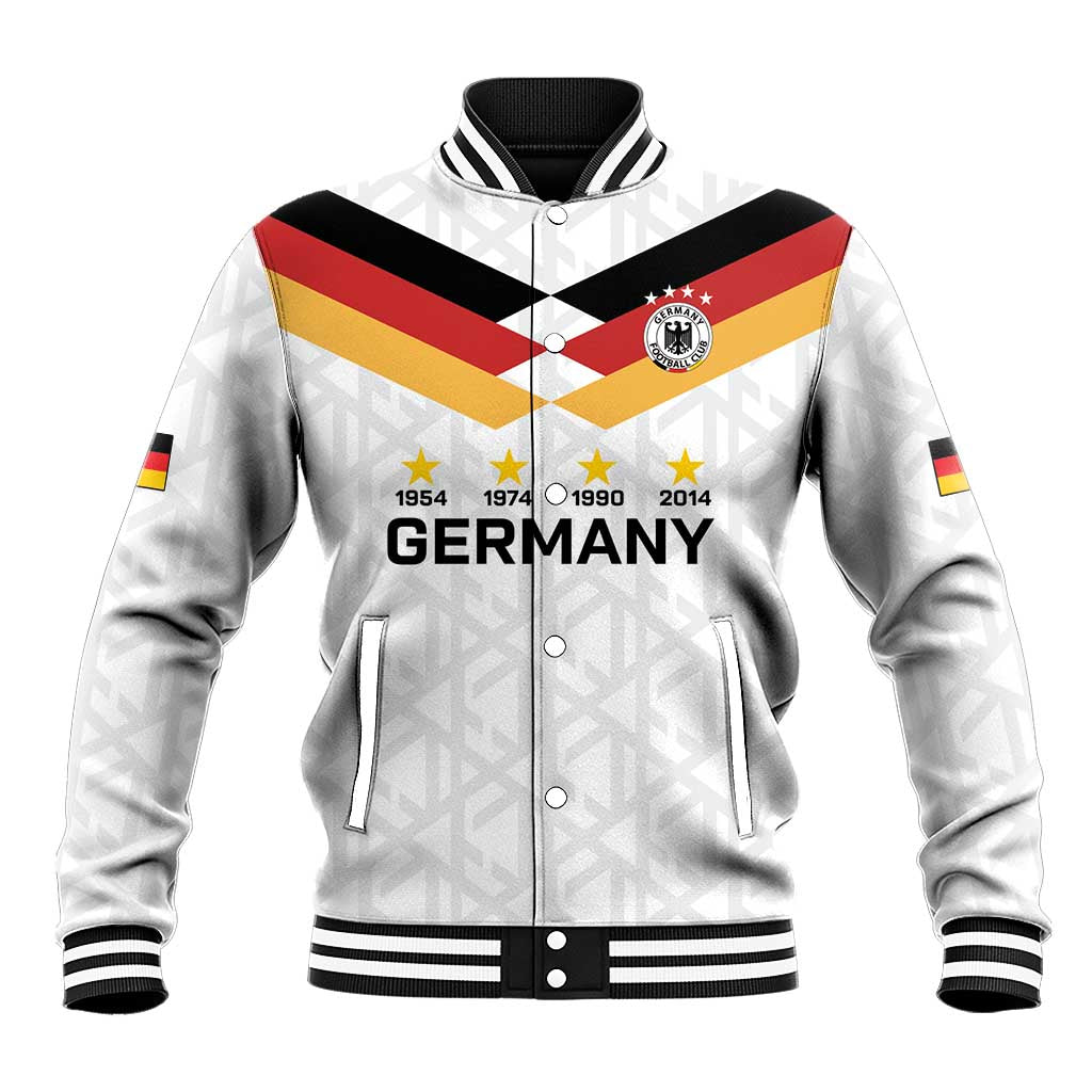 Custom World Football 2026 Germany Baseball Jacket Deutschland 4-Time Champions - Wonder Print Shop