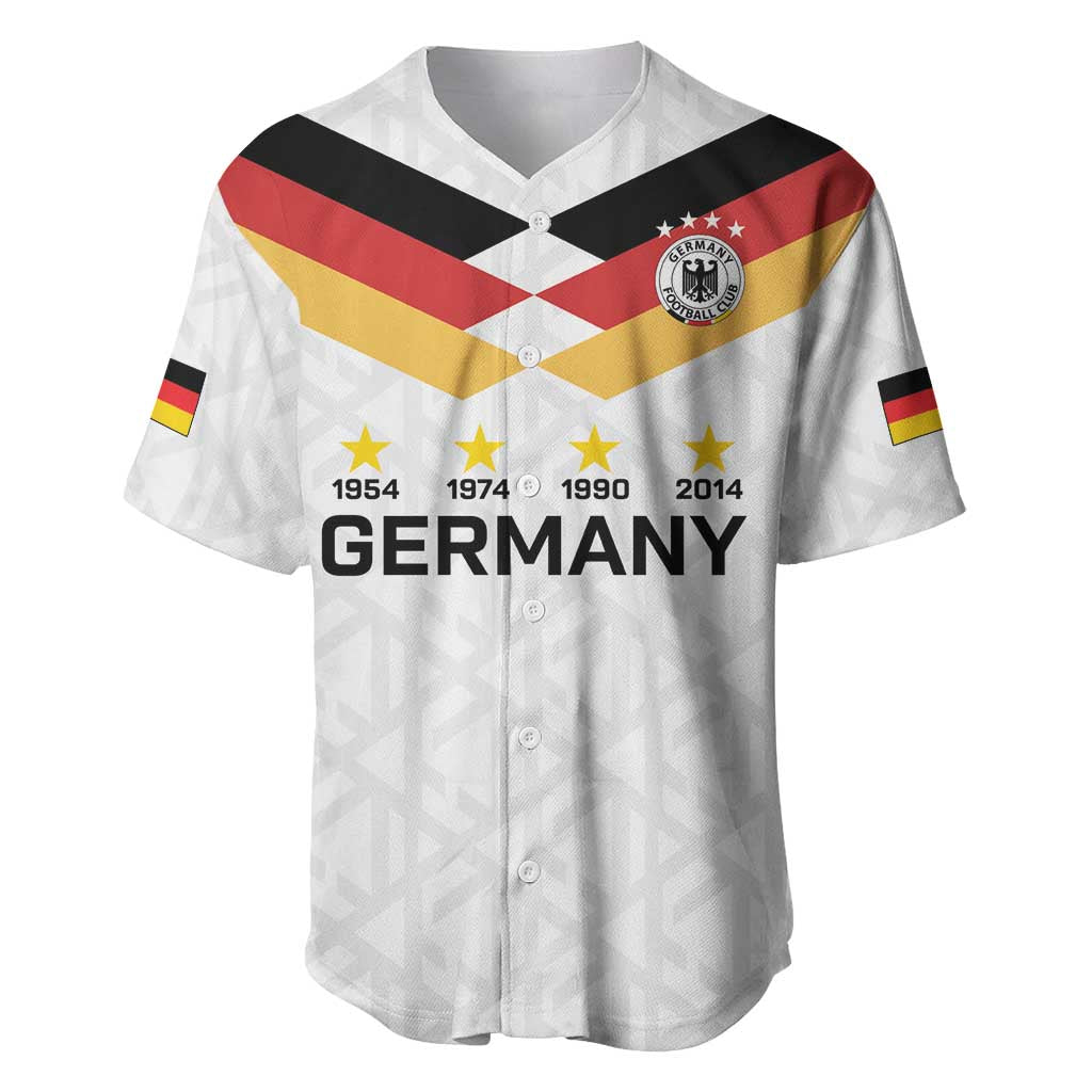 Custom World Football 2026 Germany Baseball Jersey Deutschland 4-Time Champions - Wonder Print Shop