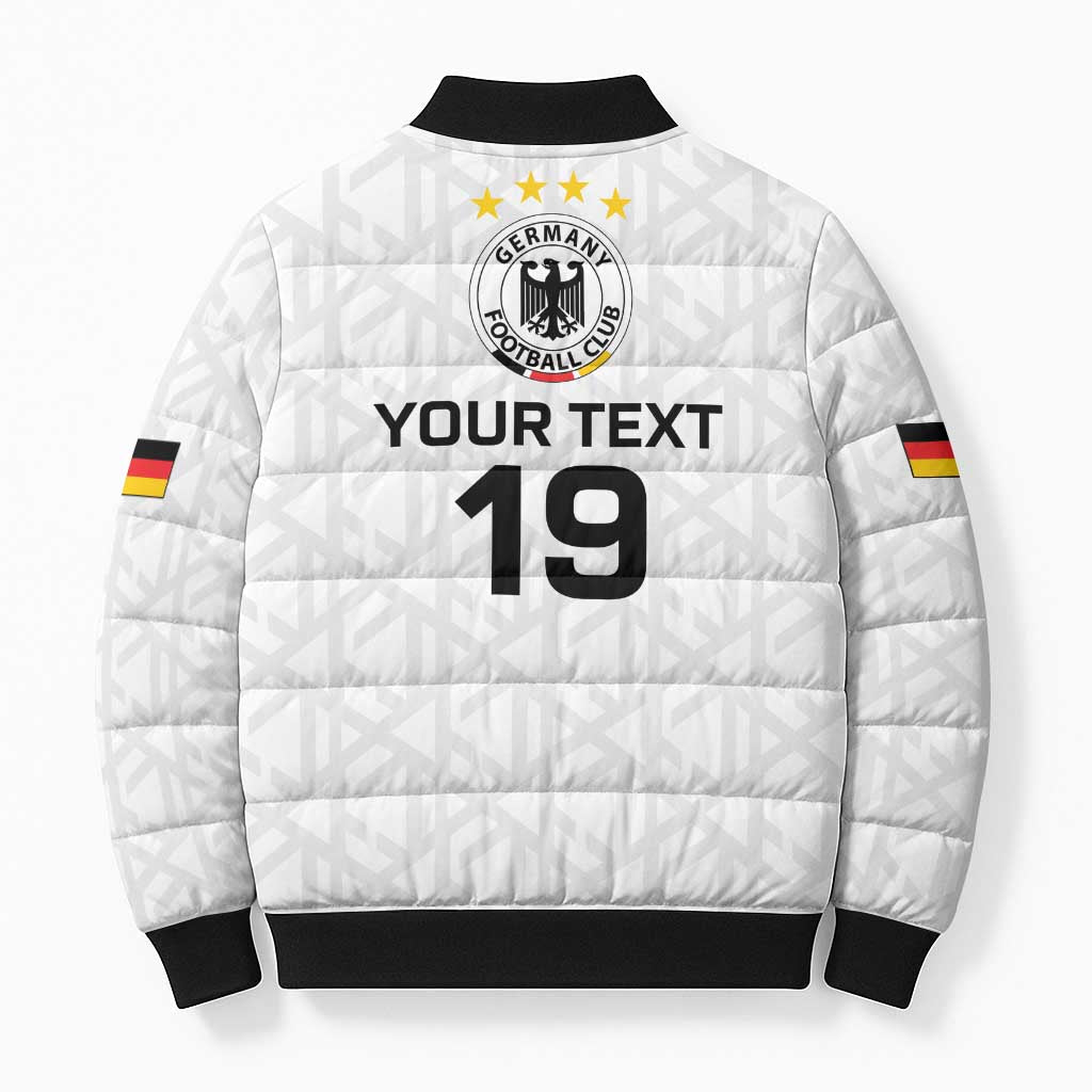 Custom World Football 2026 Germany Bomber Puffer Jacket Deutschland 4-Time Champions - Wonder Print Shop