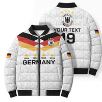 Custom World Football 2026 Germany Bomber Puffer Jacket Deutschland 4-Time Champions - Wonder Print Shop