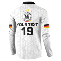 Custom World Football 2026 Germany Button Sweatshirt Deutschland 4-Time Champions - Wonder Print Shop