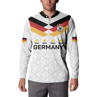 Custom World Football 2026 Germany Button Sweatshirt Deutschland 4-Time Champions - Wonder Print Shop