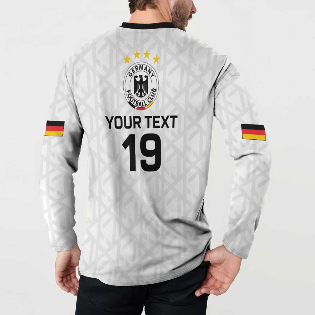 Custom World Football 2026 Germany Button Sweatshirt Deutschland 4-Time Champions - Wonder Print Shop