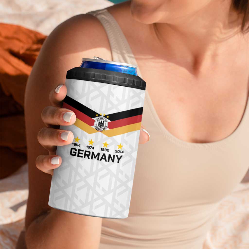 Custom World Football 2026 Germany 4 in 1 Can Cooler Tumbler Deutschland 4-Time Champions - Wonder Print Shop