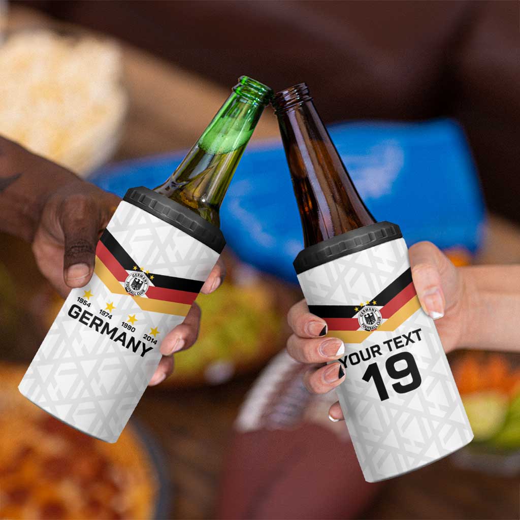 Custom World Football 2026 Germany 4 in 1 Can Cooler Tumbler Deutschland 4-Time Champions - Wonder Print Shop