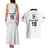 Custom World Football 2026 Germany Couples Matching Tank Maxi Dress and Hawaiian Shirt Deutschland 4-Time Champions - Wonder Print Shop