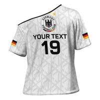 Custom World Football 2026 Germany Cross Shoulder Shirt Deutschland 4-Time Champions - Wonder Print Shop