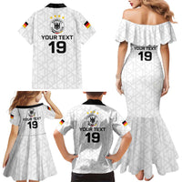Custom World Football 2026 Germany Family Matching Mermaid Dress and Hawaiian Shirt Deutschland 4-Time Champions - Wonder Print Shop
