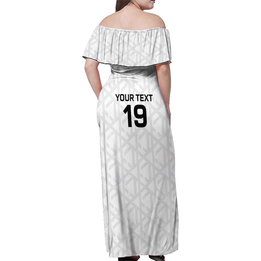 Custom World Football 2026 Germany Family Matching Off Shoulder Maxi Dress and Hawaiian Shirt Deutschland 4-Time Champions - Wonder Print Shop
