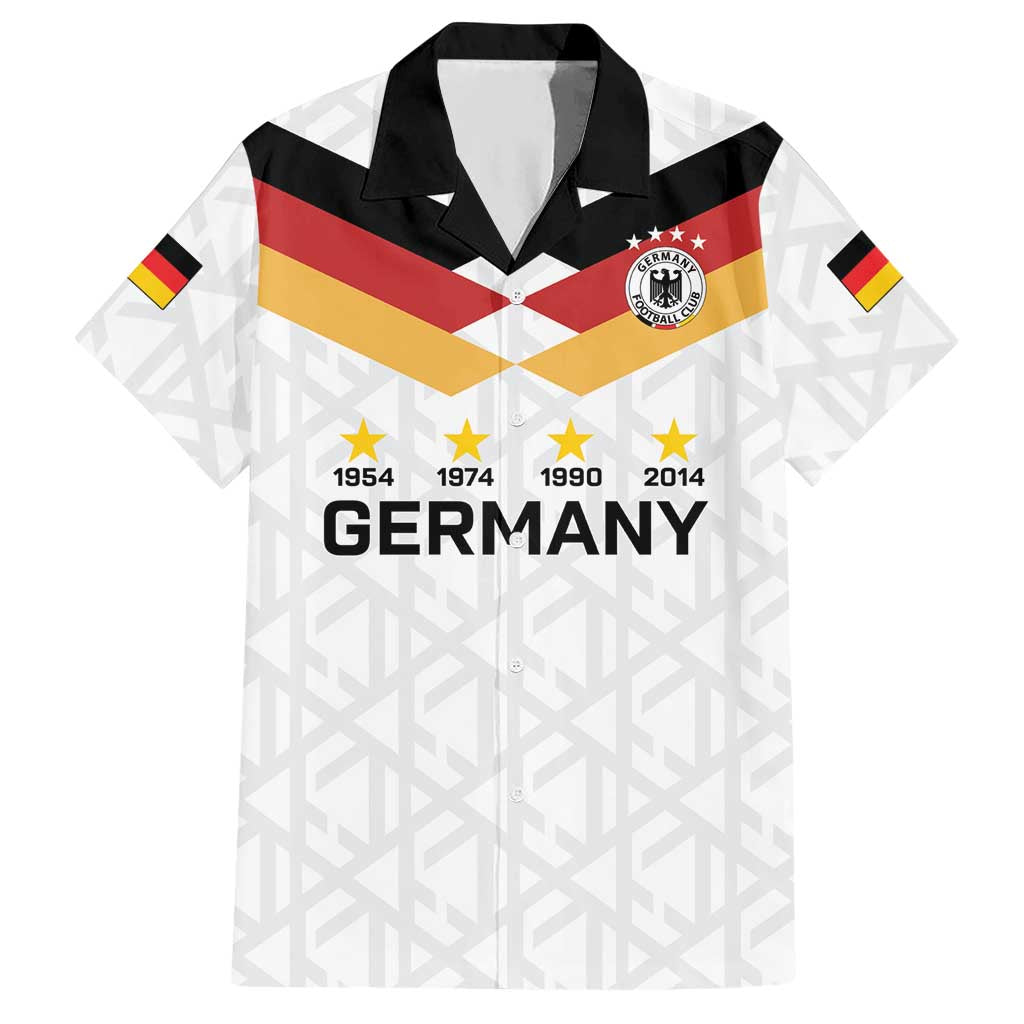 Custom World Football 2026 Germany Hawaiian Shirt Deutschland 4-Time Champions - Wonder Print Shop