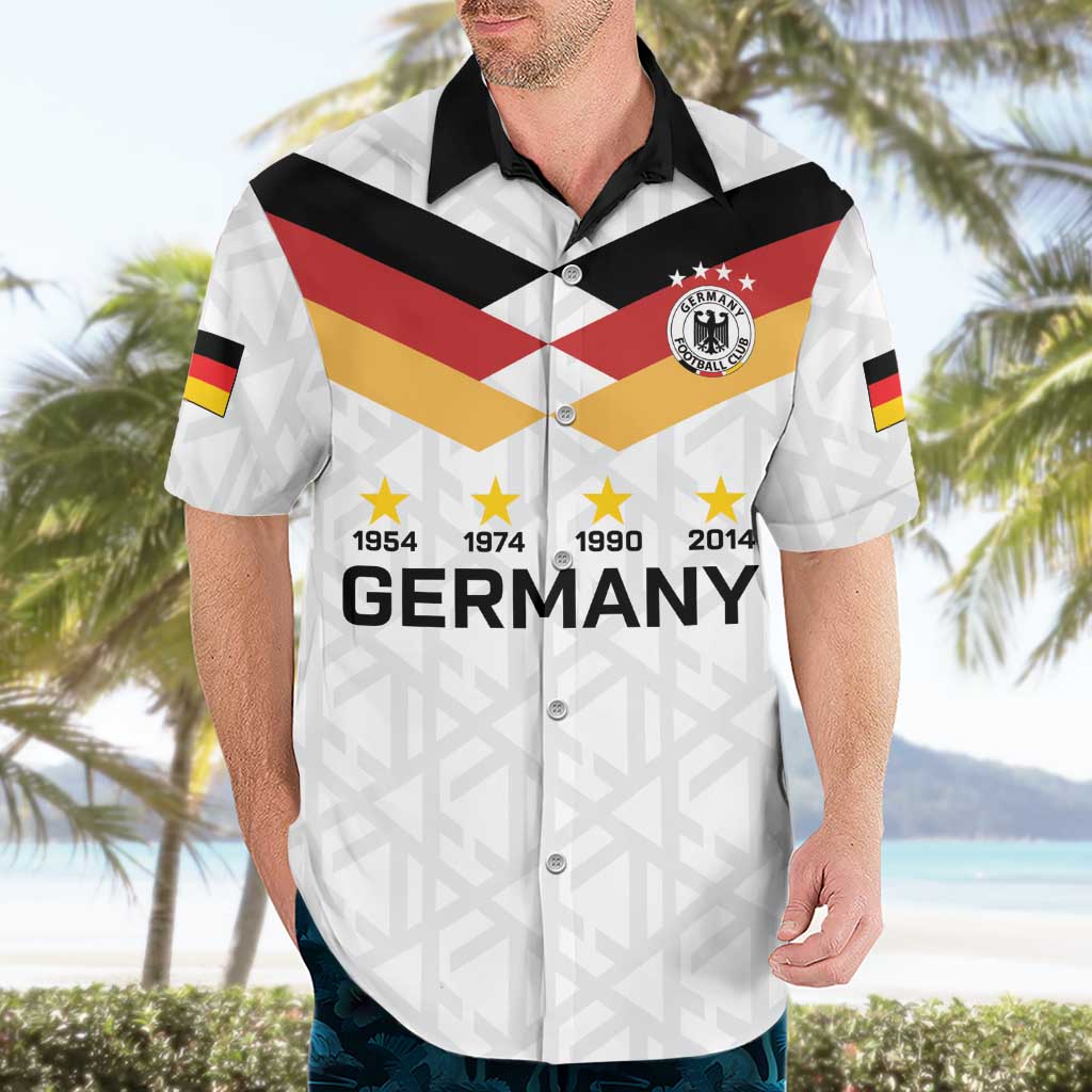 Custom World Football 2026 Germany Hawaiian Shirt Deutschland 4-Time Champions - Wonder Print Shop