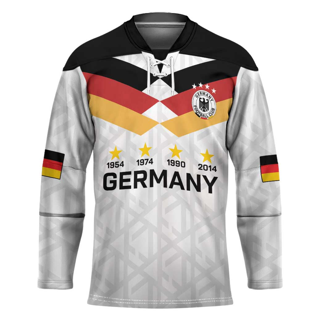 Custom World Football 2026 Germany Hockey Jersey Deutschland 4-Time Champions - Wonder Print Shop