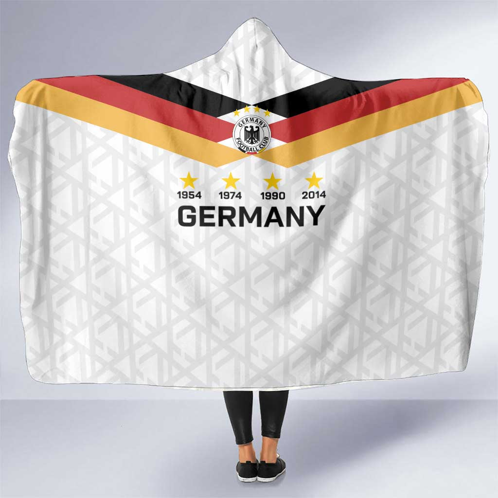 World Football 2026 Germany Hooded Blanket Deutschland 4-Time Champions - Wonder Print Shop