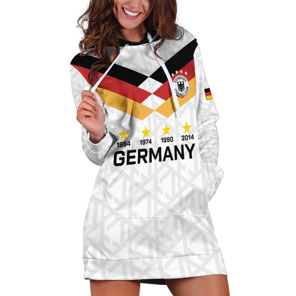 Custom World Football 2026 Germany Hoodie Dress Deutschland 4-Time Champions - Wonder Print Shop
