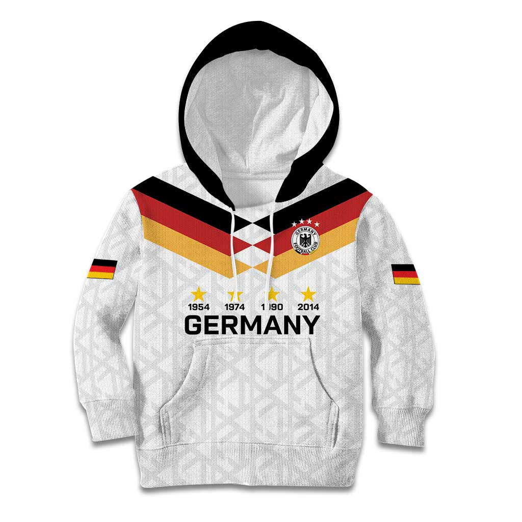 Custom World Football 2026 Germany Kid Hoodie Deutschland 4-Time Champions - Wonder Print Shop