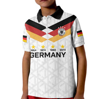 Custom World Football 2026 Germany Kid Polo Shirt Deutschland 4-Time Champions - Wonder Print Shop