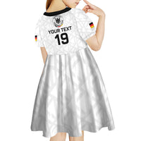 Custom World Football 2026 Germany Kid Short Sleeve Dress Deutschland 4-Time Champions - Wonder Print Shop
