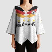 Custom World Football 2026 Germany Kimono Sleeve Blouse Deutschland 4-Time Champions - Wonder Print Shop