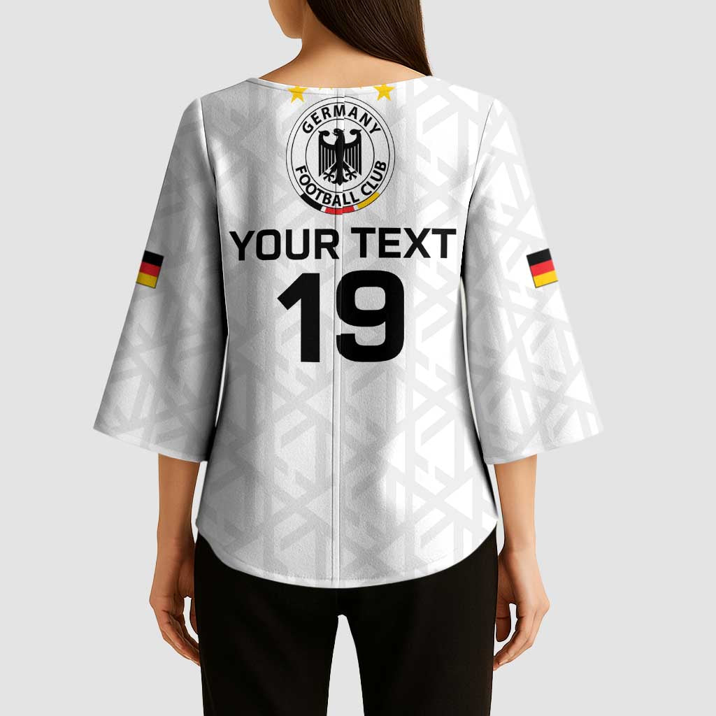 Custom World Football 2026 Germany Kimono Sleeve Blouse Deutschland 4-Time Champions - Wonder Print Shop
